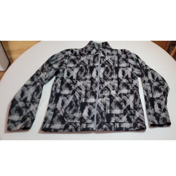 Eddie Bauer Kids Unisex Fleece Zip Up Jacket L 14/16 CAMO Pockets Hiking Camping - Picture 5 of 8
